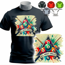  FÉRFI PÓLÓ PÓLÓ MINTÁS PÓLÓ - BILIÁRD - 3XL férfi póló