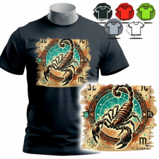  FÉRFI PÓLÓ PÓLÓ PÓLÓ MINTÁK A VÁLASZTÁS - SKORPIÓ CSILLAGJEGYEK - XL férfi póló