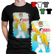 FÉRFI PÓLÓ - QUEEN FREDDIE MERCURY ROCK METAL ZENE - XXL férfi póló