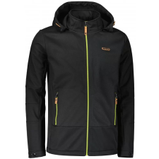 Férfi softshell kabát ALTISPORT COLBY FEKETE/ZÖLD méret: M férfi kabát, dzseki