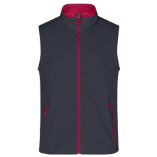 Férfi softshell mellény ALTISPORT NoPrint NP/ALM8211NJ VASSZÜRKE/PIROS méret: M férfi mellény