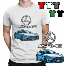 FÉRFI T-SHIRT T MINTÁK A VÁLASZTÁSOD SZERINT - MERCEDES AMG AUTÓK - XL férfi póló