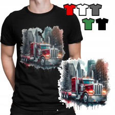  FÉRFI T-SHIRT T MINTÁK A VÁLASZTÁSOD SZERINT - TEHERAUTÓ TEHERAUTÓ AUTÓK - XL férfi póló