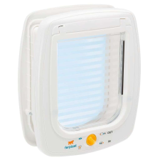 Ferplast 4 funkciós fehér manuális macskaajtó "Swing 9 SET" macskaajtó