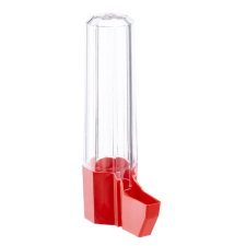 Ferplast Cristal 4554 univerzális madár önitató - piros etető, itató madaraknak