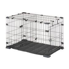 Ferplast Doggy Hub 90 Black - összecsukható fém szállító box 91x57,5x58cm (73177117) szállítóbox, fekhely kutyáknak