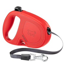 Ferplast Flippy one Tape small szalagos póráz 4m 15kg Red (75092222) nyakörv, póráz, hám kutyáknak