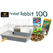  Ferplast Rabbit 100 Mega Pack New Full felszerelt nyúlketrec (57052370MP) ketrec, szállítóbox rágcsálóknak