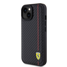 Ferrari Apple iPhone 15 Ferrari FEHCP15SN3DUR Hátlap - Fekete tok és táska