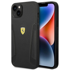 Ferrari FEHCP14MRBUK iPhone 14 Plus 6,7" fekete bőr Stamp keménytok tok és táska