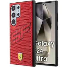 Ferrari FEHCS24LPINR Samsung S24 Ultra S928 piros keménytok perforált tok és táska