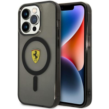 Ferrari FEHMP14XURKK iPhone 14 Pro Max 6.7&quot; fekete keménytok áttetsző Magsafe tok és táska