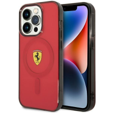 Ferrari FEHMP14XURKR iPhone 14 Pro Max 6,7" piros keménytok áttetsző Magsafe tok és táska