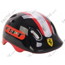 Ferrari Ferrari® "Kiddy" bukósisak "M" Fekete színben rollerhez - gördeszkához - görkorcsolyához boksz és harcművészeti eszköz