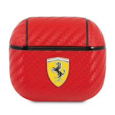 Ferrari Fesa3care Airpods 3 tok piros PU-szén tok és táska
