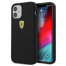 Ferrari FESSIHCP12SBK iPhone 12 mini 5,4&quot; fekete On Track szilikon keménytok tok és táska