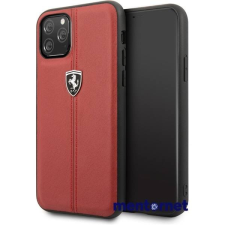 Ferrari iPhone 11 Pro függőlegesen csíkozott piros keménytok tok és táska