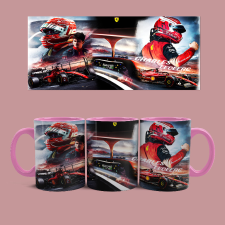  Ferrari - Leclerc bögre (Rózsaszín) bögrék, csészék