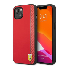 Ferrari On Track Apple iPhone 13 mini karbon hátlap tok, piros tok és táska