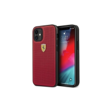 Ferrari On Track Perforated iPhone 12 Mini tok piros (FESPEHCP12SRE) (FESPEHCP12SRE) - Telefontok tok és táska