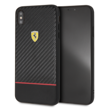 Ferrari On Track Racing Shield Apple iPhone XR Tok - Fekete tok és táska