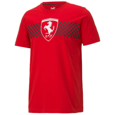 Ferrari Puma Ferrari férfi póló Race checkered, piros-fehér férfi póló