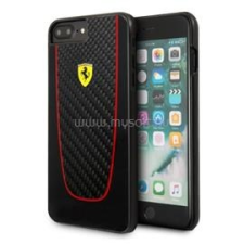 Ferrari SF Pit Stop iPhone 7 Plus valódi karbon kemény fekete tok (FEPICHCP7LBK) tok és táska