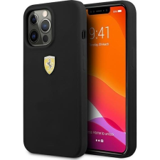 Ferrari Silicone Apple iPhone 13 Pro hátlap tok, fekete (FESSIHCP13LBK) tok és táska
