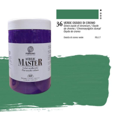 Ferrario Master akrilfesték, 1000 ml - 36, oxyde of chromium green akrilfesték