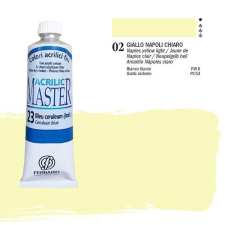 Ferrario Master akrilfesték, 60 ml - 02, napoli yellow light akrilfesték