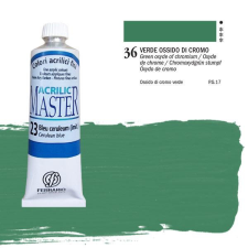 Ferrario Master akrilfesték, 60 ml - 36, oxyde of chromium green akrilfesték
