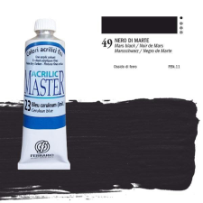 Ferrario Master akrilfesték, 60 ml - 49, mars black akrilfesték