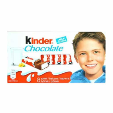 FERRERO Kinder tejcsokoládé szelet tejes krémmel töltve 8 db 100 g csokoládé és édesség