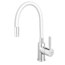 Ferro FERRO ZUMBA FLEXIBILIS, ÁLLÓ MOSOGATÓCSAPTELEP, FEHÉR / KRÓM csaptelep