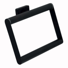 Ferro Greta Black Szögletes törölközőtartó falra szerelhető kivitelben, matt fekete fürdőszoba kiegészítő