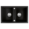  FERRO MEZZO II 2-medencés gr. mosogató 48/78, grafit shine, DRGM2/48/78HA