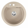 Ferro Mezzo II kerek kompozit mosogató 51 cm homokbézs