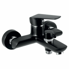 Ferro Tina fekete színű kád- vagy zuhanycsaptelep falra szerelhető csaptelep