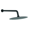 Ferro Zuhanyfej, esőztető, 250 mm + 35 cm zuhanykar, fekete, Slimline, Ferro