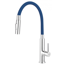 FERRO Zumba Slim 2F - Álló mosogató csaptelep flexibilis kifolyócsővel, kék BZA43L csaptelep