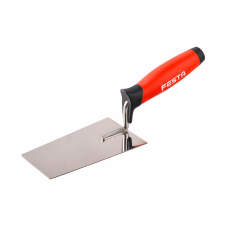 Festa Kőműves kanál 140 x 80 mm mennyezeti inox lágy fogantyús kőműves és burkoló szerszám