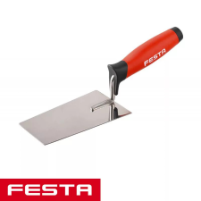  FESTA Kőműves kanál 140 x 80 mm mennyezeti inox lágy fogantyús kőműves és burkoló szerszám