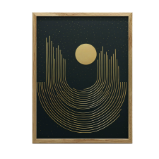  FESTÉS VÁSZON ARANY GEOMETRIÁRA KERET NÉLKÜL 50x70 CM PREMIUM grafika, keretezett kép