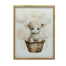  FESTÉS VÁSZON BIRÁKRA FELHŐS SÉTÁN KERET NÉLKÜL 50x70 grafika, keretezett kép