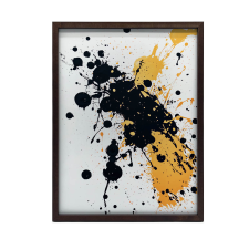 FESTÉS VÁSZON ENERGIA FOLTOKBAN ABSZTRAKT NAPPALI 50x70 CM grafika, keretezett kép