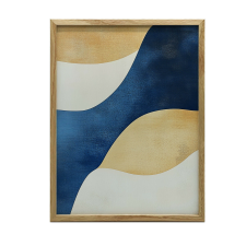 FESTÉS VÁSZON HULLÁMRA KÉK SZÍN KERET NÉLKÜL 70x100 CM grafika, keretezett kép