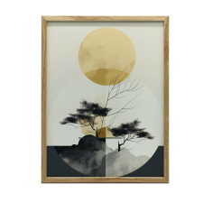  FESTÉS VÁSZONRA A TERMÉSZET HARMÓNIÁJA KERET NÉLKÜLI 50X70 CM PREMIUM VÁSZON grafika, keretezett kép