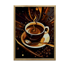 FESTÉS VÁSZONRA RETRO ÍZ KERET NÉLKÜL PREMIUM VÁSZON 70x100 CM grafika, keretezett kép