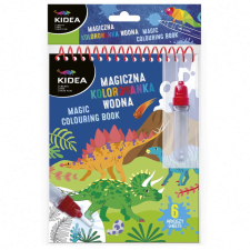  Festés vízzel, dinoszauruszok, Kidea mágikus színező, 15x19cm kreatív és készségfejlesztő