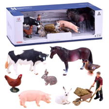 Festett háziállatfigura készlet Farmer – A játékfigura